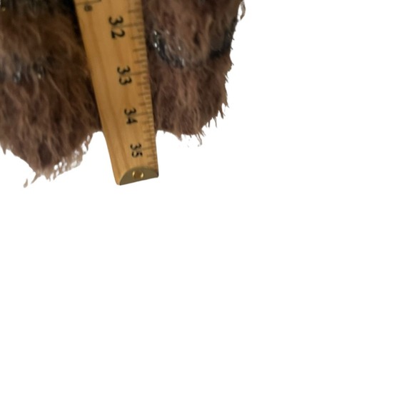 Bydesign Women's Size Large Brown Fuzzy Leopard Print Open Front Cardigan - Picture 7 of 7